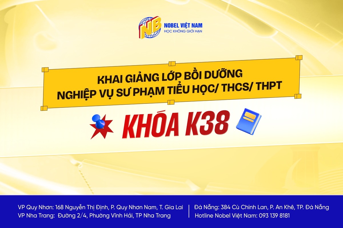 KHAI GIẢNG LỚP NGHIỆP VỤ SƯ PHẠM TIỂU HỌC/THCS/THPT K38